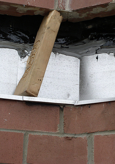 New waterproofing installed on a balcony